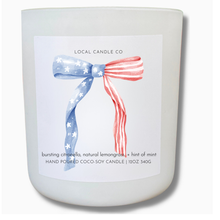 Load image into Gallery viewer, Patriotic Bow Citronella Candle